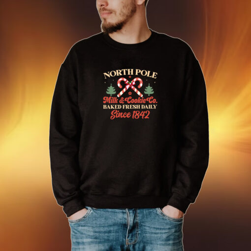 North Pole Milk & Cookie Co. Baked Fresh Daily Since 1842 Christmas Shirt