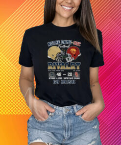 Notre Dame – Usc Football Rivalry Notre Dame Fighting Irish 48 – 20 Usc Trojans October 14 2023 Go Irish T-Shirt