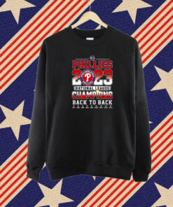 Philadelphia Phillies 2023 National League Champions Back To Back T-Shirt
