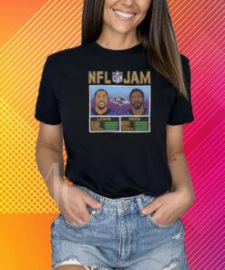 Ray Lewis Ed Reed Baltimore Ravens Homage Nfl Jam Retired T-Shirt