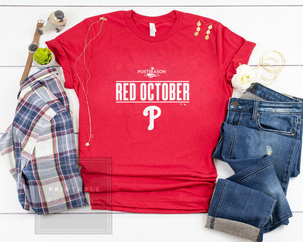 Red October Phillies Shirt