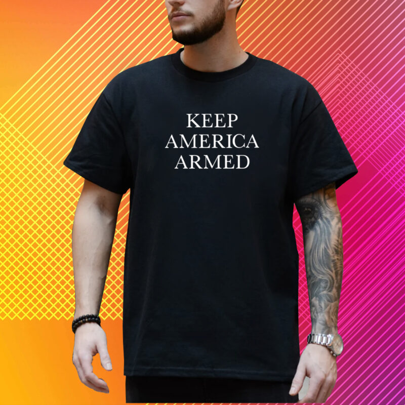 Rob Smith Wearing Keep America Armed T-Shirt