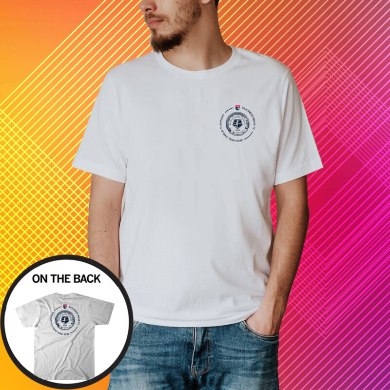 San Diego Wave FC - 2023 Shield Champs Circle T-Shirt