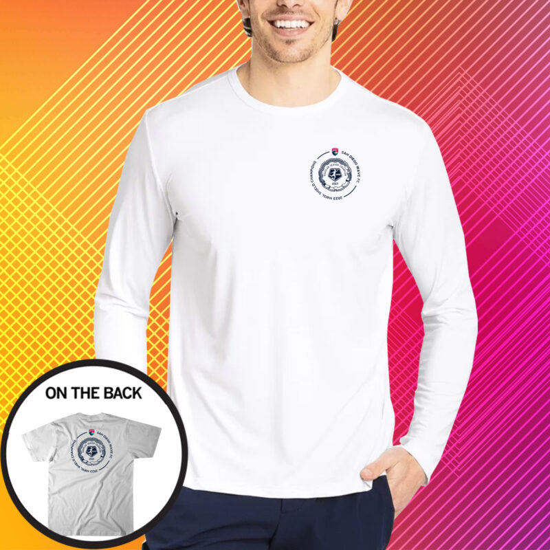 San Diego Wave FC - 2023 Shield Champs Circle T-Shirt