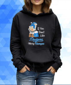 Santa Butt If you don't like Los Angeles Dodgers Merry Kissmyass Christmas Shirt