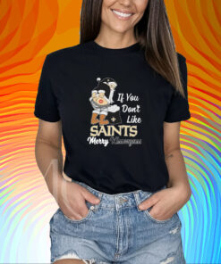 Santa Butt If you don't like New Orleans Saints merry kissmyass christmas Shirt