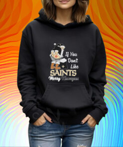 Santa Butt If you don't like New Orleans Saints merry kissmyass christmas Shirt