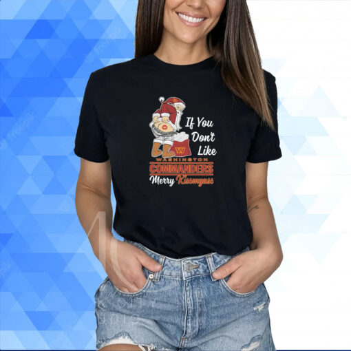 Santa Butt If you don't like Washington Commanders merry kissmyass christmas Shirt