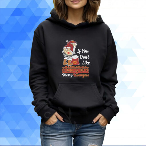 Santa Butt If you don't like Washington Commanders merry kissmyass christmas Shirt