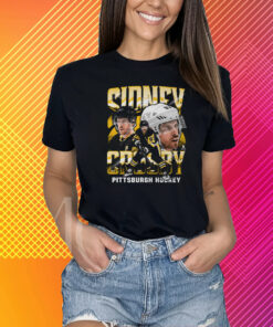 Sidney Crosby Pittsburgh Vintage Wht T-Shirt