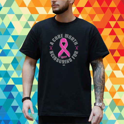 The Acclaimed A Cure Worth Scissoring For 100 Royalties Donated To The Breast Cancer Research Foundation Shirt