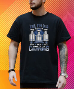 Yes I’m Old But I Saw Toronto Maple Leafs Back 2 Back 2 Back Stanley Cup Champions T-Shirt