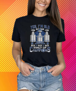 Yes I’m Old But I Saw Toronto Maple Leafs Back 2 Back 2 Back Stanley Cup Champions T-Shirt