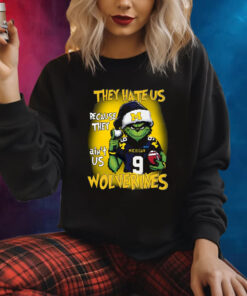 Grinch They Hate Us Because They Ain’t Us Wolverines Hoodie T-Shirt