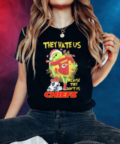 They Hate Us Because They Ain’t Us Kansas City Chief Grinch Santa Christmas Shirt