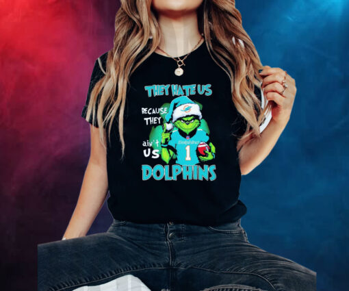 The Grinch They Hate Us Because They Ain’t Us Miami Dolphins Hoodie Shirt