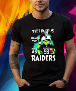 The Grinch They Hate Us Because They Ain’t Us Las Vegas Raiders Shirt