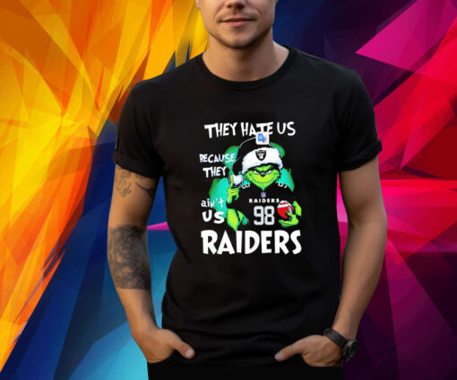 The Grinch They Hate Us Because They Ain’t Us Las Vegas Raiders Shirt