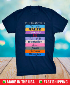 The Eras Tour Taylor Swift Fearless Speak Now Red Ts 1989 Reputation Shirt