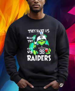 The Grinch They Hate Us Because They Ain’t Us Las Vegas Raiders Shirt