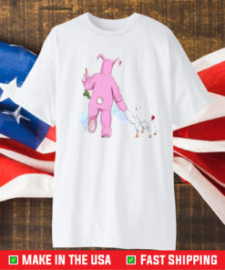 Matthew Perry Pink Bunny And Chicken Shirt