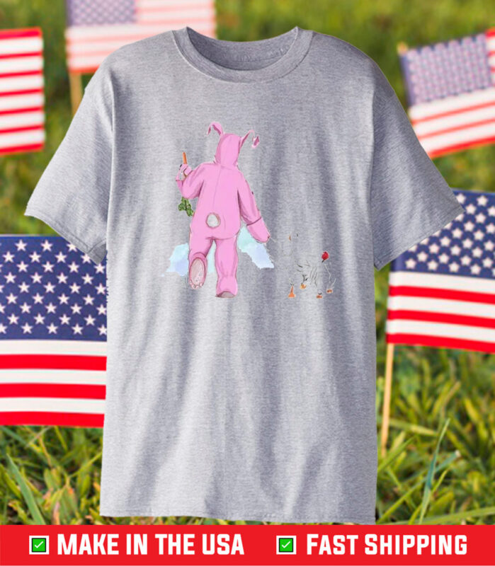 Matthew Perry Pink Bunny And Chicken Shirt