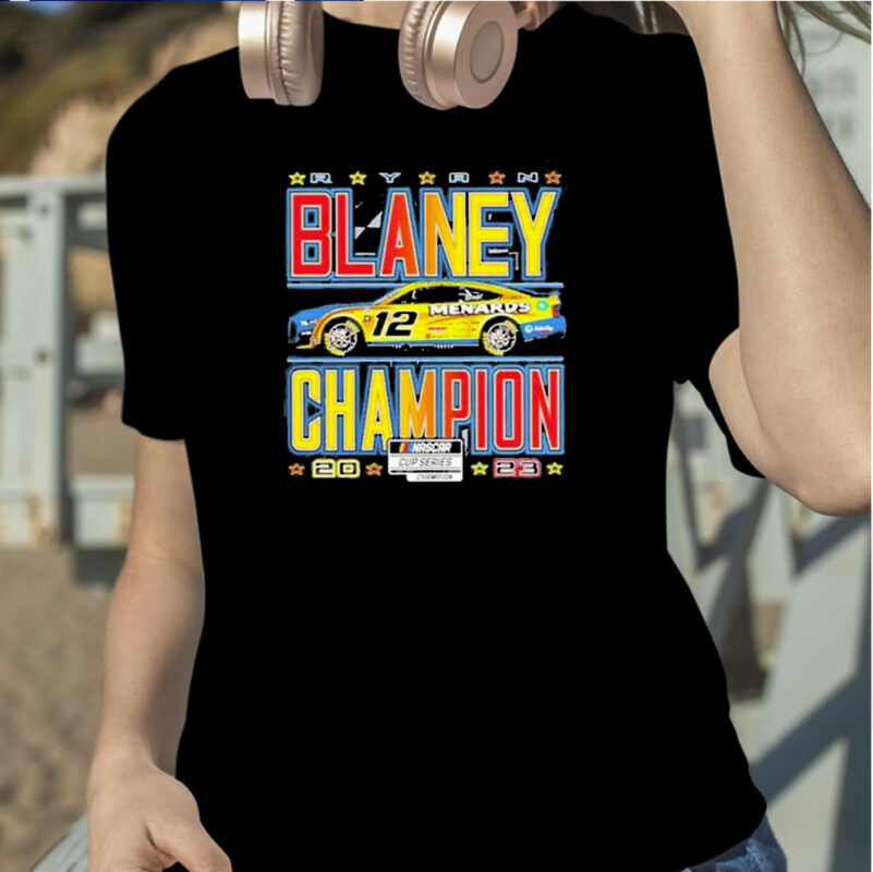 Ryan Blaney 2023 NASCAR Cup Series Champion Trophy TShirt