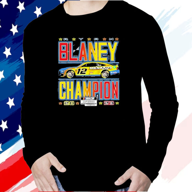 Ryan Blaney 2023 NASCAR Cup Series Champion Trophy Long Sleeve Shirt