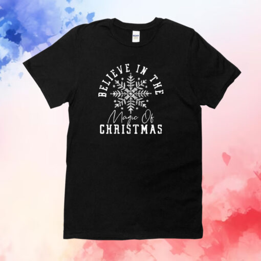 Believe In The Magic Christmas Casual Tee Shirt