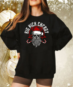 Big Nick Energy Funny Santaa Claus Skull Beard Sweatshirt