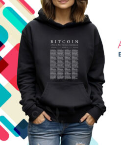 Bitcoin A Peer-To-Peer Electronic Cash System TShirt Hoodie