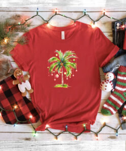 Casual Christmas Coconut Tree Ornament Sweatshirts