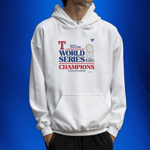 Celebrate the Texas Rangers’ Historic Victory with Official 2023 World Series Champions TShirt Hoodie