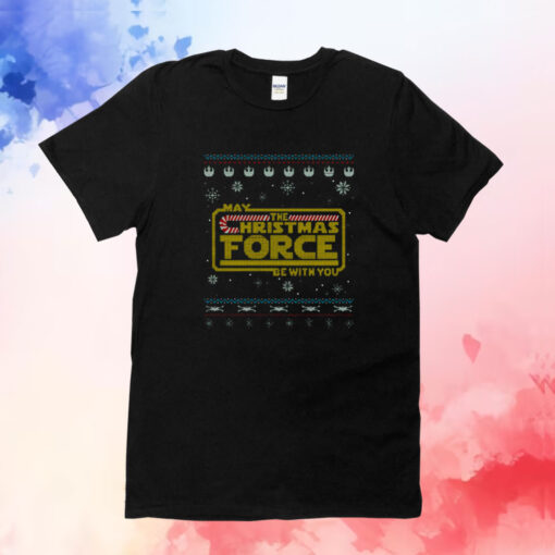 Christmas Force Geeky Christmas Star Wars T-Shirt