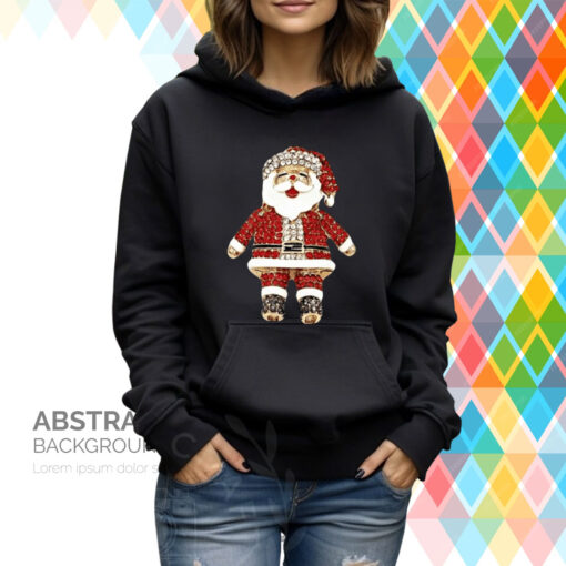 Christmas Santa Claus Print Casual Hoodie Shirt