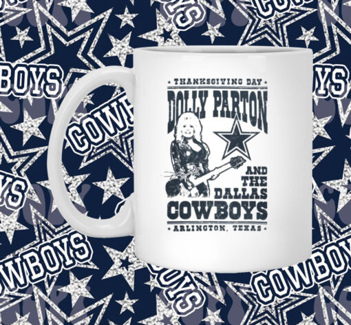 Dolly Parton Dallas Cowboys Texas Longsleeve Mug