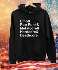 Emo & Pop Punk & Metalcore And Hardcore & Deathcore Limited T-Shirts