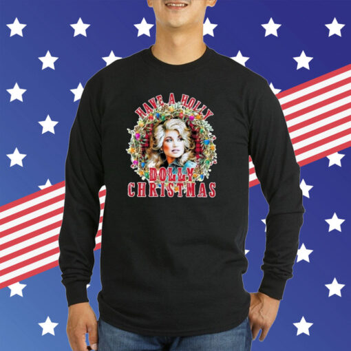 Have A Holly Dolly Christmas Light Up Dolly Parton Sweatshirts