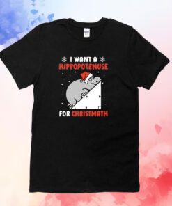 I Want A Hippopotenuse For Christmas T-Shirt