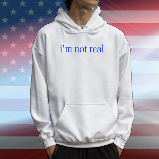 I'm Not Real Hoodie T-Shirt