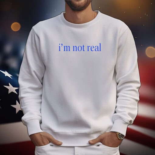 I'm Not Real Hoodie T-Shirt