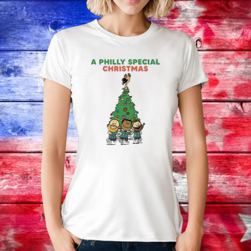 Jason Kelce Jordan Mailata Jason Kelce A Philly Special Christmas T-Shirt