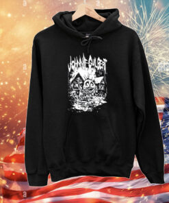 Johnnie Guilbert Haunted House Bubble Hoodie T-Shirt