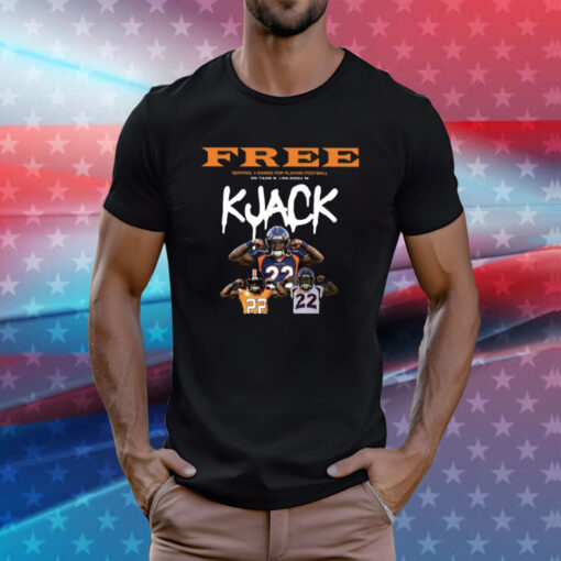 Kareem Jackson Free Kjack Serving 4 Games For Playing Football T-Shirt