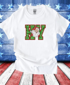 Kentucky Christmas Print Casual T-Shirt