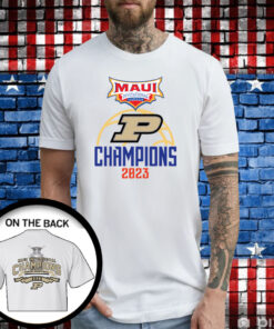 Purdue Boilermakers 2023 Maui Invitational Champions Hoodie T-Shirts