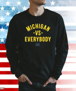 Michigan Against Everybody T-Shirt Long