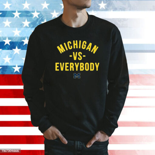 Michigan Against Everybody T-Shirt Long