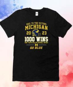 Michigan Wolverines Champion Football 1000 Wins T-Shirt