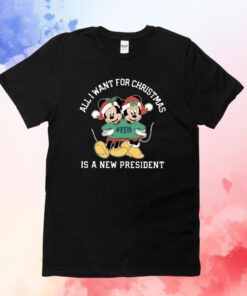 Mickey And Minnie Mouse All I Want For Christmas Is A New President FJB T-Shirt